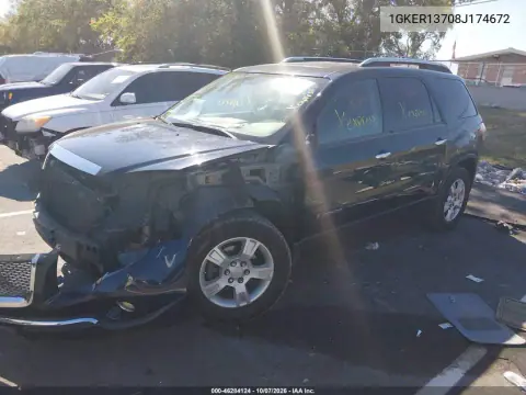 2008 GMC Acadia Sle-1 VIN 1GKER13708J174672 фото 3