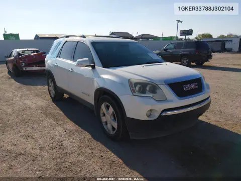 2008 GMC Acadia Slt-2 VIN 1GKER33788J302104 фото 2