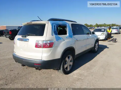 2008 GMC Acadia Slt-2 VIN 1GKER33788J302104 фото 5