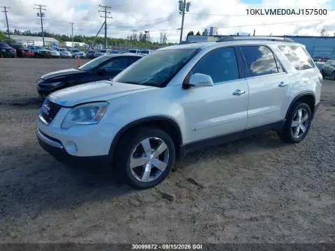 2010 GMC Acadia Slt-1 VIN 1GKLVMED0AJ157500 фото 3