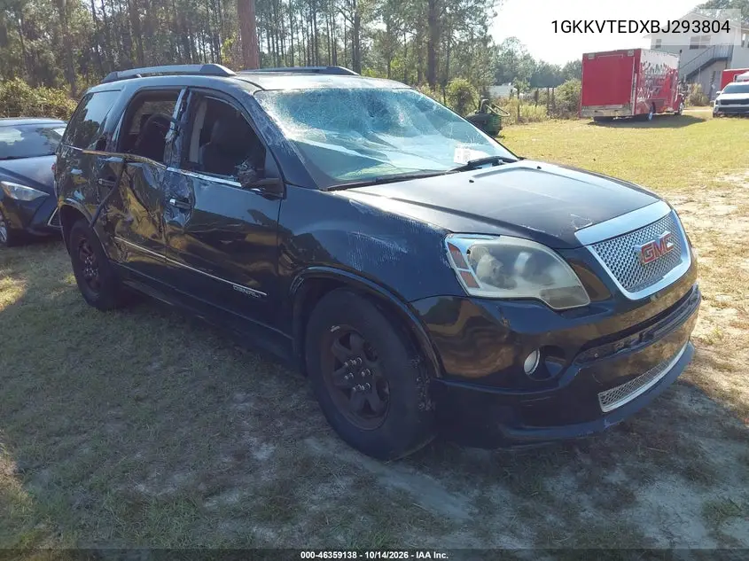 1GKKVTEDXBJ293804 GMC Acadia 2011 — повреждение Подтопление, фото до ремонта