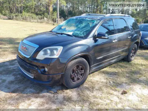 1GKKVTEDXBJ293804 — 2011 GMC Acadia, фото 2 с аукциона IAAI, Подтопление