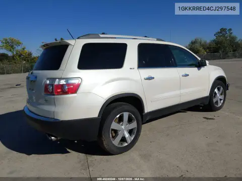 2012 GMC Acadia Slt-1 VIN 1GKKRRED4CJ297548 фото 4