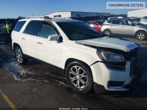 1GKKRRKD3EJ227353 — 2014 GMC Acadia, Передняя часть, фото до ремонта