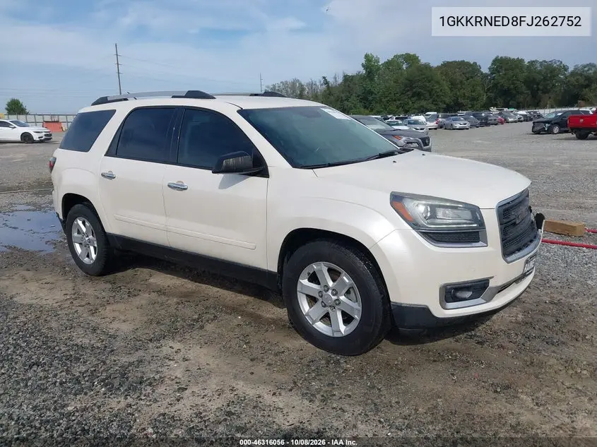 2015 GMC Acadia Sle-1 VIN 1GKKRNED8FJ262752 фото 2