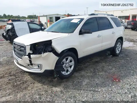 2015 GMC Acadia Sle-1 VIN 1GKKRNED8FJ262752 фото 3