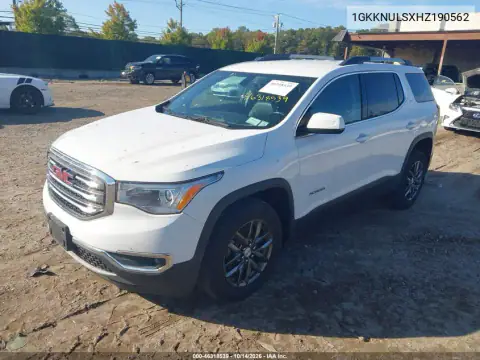 1GKKNULSXHZ190562 — 2017 GMC Acadia, фото 2 с аукциона IAAI, Механические повреждения