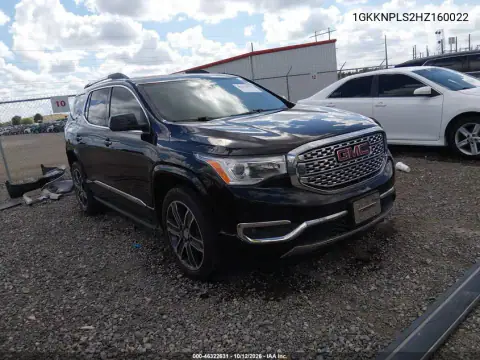 1GKKNPLS2HZ160022 — 2017 GMC Acadia, Сзади, фото до ремонта