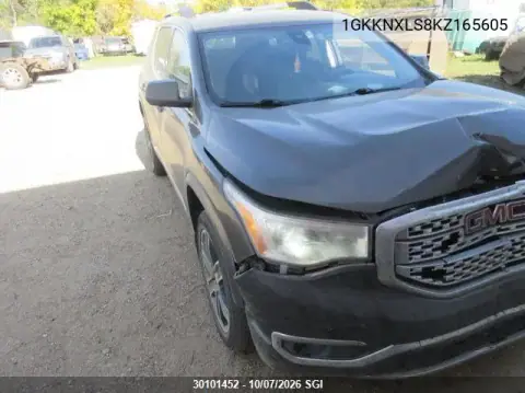 1GKKNXLS8KZ165605 — 2019 GMC Acadia, Передняя часть, фото до ремонта