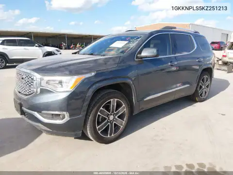 1GKKNPLS5KZ251213 — 2019 GMC Acadia, фото 3 с аукциона IAAI, Справа сзади