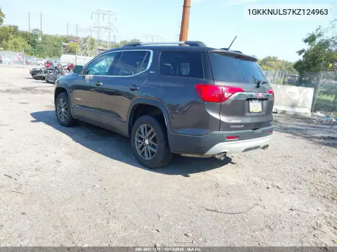 2019 GMC Acadia Slt-1 VIN 1GKKNULS7KZ124963 фото 3