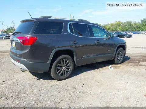 2019 GMC Acadia Slt-1 VIN 1GKKNULS7KZ124963 фото 4