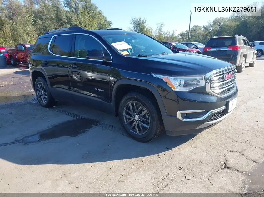 2019 GMC Acadia Slt-1 VIN 1GKKNULS6KZ279651 фото 2