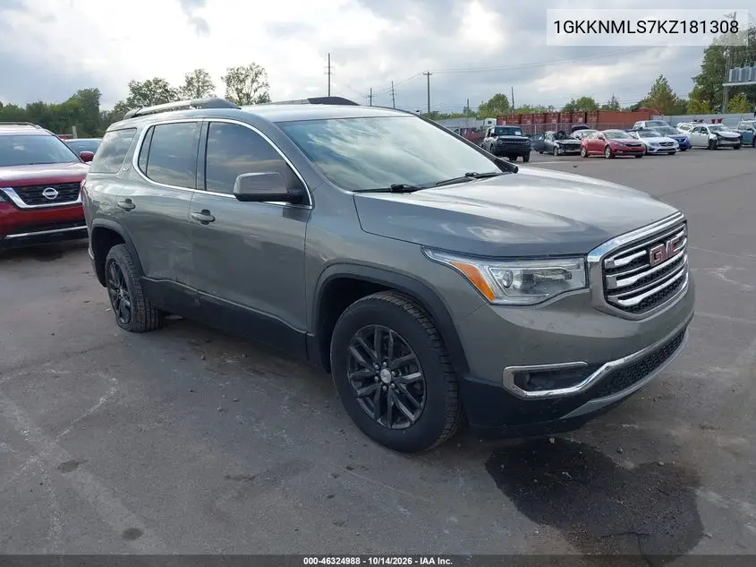 1GKKNMLS7KZ181308 — 2019 GMC Acadia, фото 2 с аукциона IAAI, Задняя часть справа