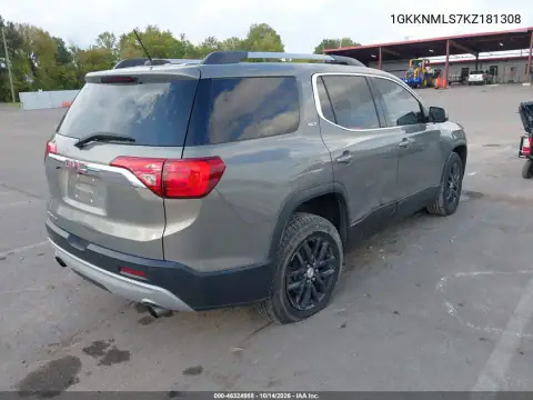 1GKKNMLS7KZ181308 — 2019 GMC Acadia, фото 5 с аукциона IAAI, Задняя часть справа
