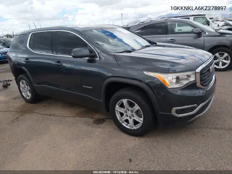 1GKKNKLA6KZ278897 — 2019 GMC Acadia, Сзади, фото до ремонта