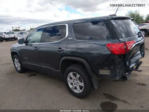 2019 GMC Acadia Sle-1 VIN 1GKKNKLA6KZ278897 фото 4