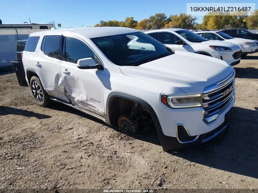 1GKKNRL41LZ216487 — 2020 GMC Acadia, фото 2 с аукциона IAAI, Передняя часть справа