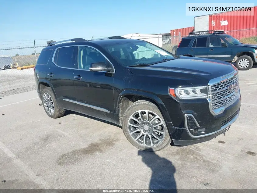 2021 GMC Acadia Awd Denali VIN 1GKKNXLS4MZ103069 фото 2