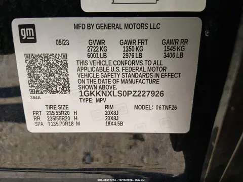 2023 GMC Acadia Awd Denali VIN 1GKKNXLS0PZ227926 фото 10