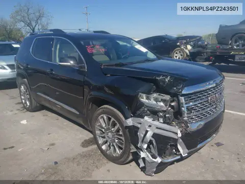 1GKKNPLS4PZ243501 — 2023 GMC Acadia, Передняя часть, фото до ремонта