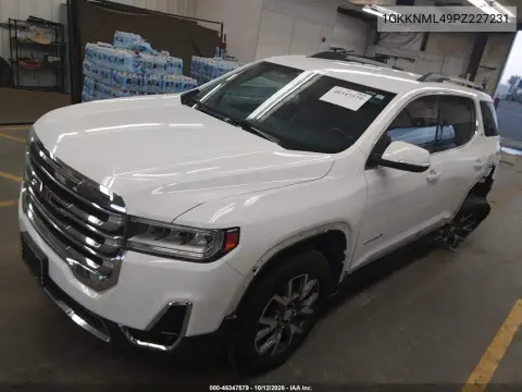 2023 GMC Acadia Fwd Slt VIN 1GKKNML49PZ227231 фото 3