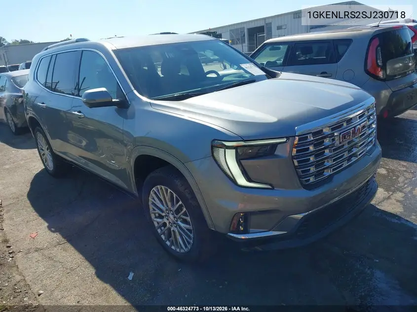 1GKENLRS2SJ230718 — 2025 GMC Acadia, фото 2 с аукциона IAAI, Боковая часть