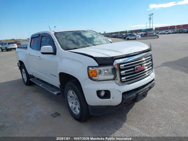 1GTG6CEN8H1186752 — 2017 GMC Canyon SLE Crew Cab, Передняя часть (Front), фото до ремонта