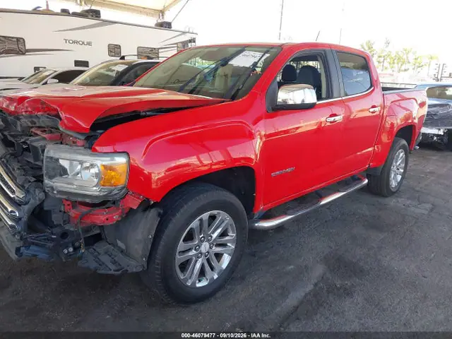 1GTG6CE3XF1184660 — 2015 GMC Canyon SLT, фото 2 с аукциона IAAI 13.10.2026, Передняя часть