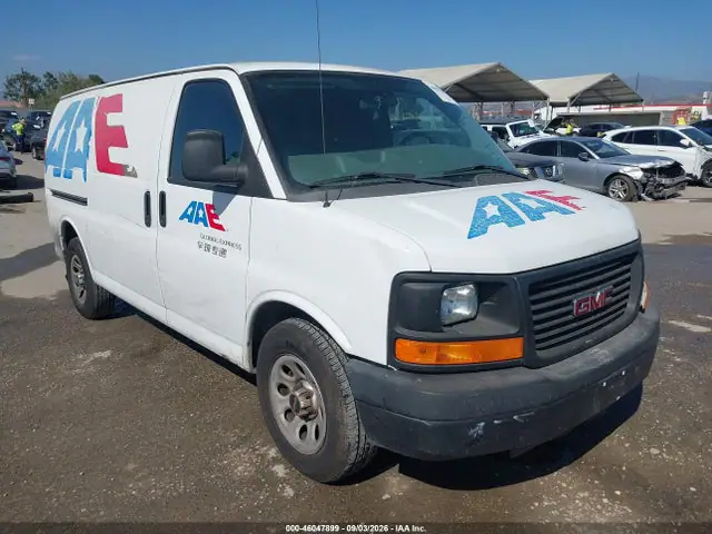 1GTS7AFX8E1141690 — 2014 GMC Savana 1500 Work Van, Задняя часть (Rear), фото до ремонта