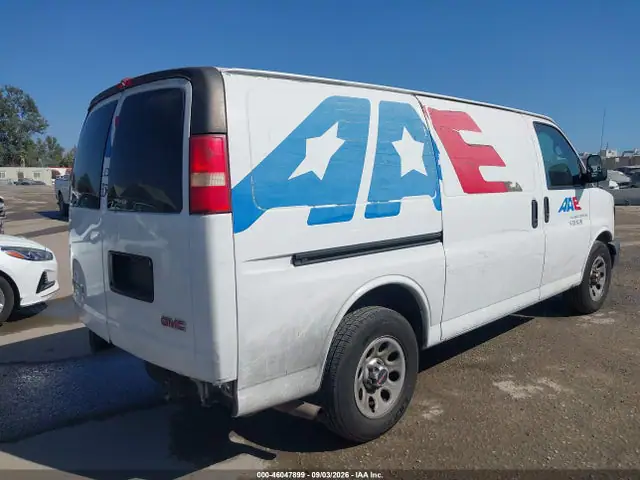 1GTS7AFX8E1141690 — 2014 GMC Savana 1500 Work Van, фото 4 с аукциона IAAI 30.09.2026, Задняя часть