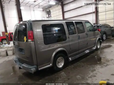 1GDFG15R411126744 — 2001 GMC Savana, фото 5 с аукциона IAAI, Передняя часть