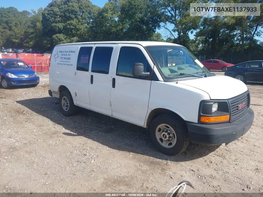 2014 GMC Savana 2500 Work Van VIN 1GTW7FBAXE1137933 фото 2