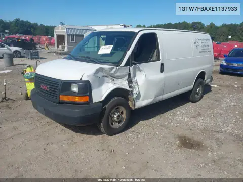 2014 GMC Savana 2500 Work Van VIN 1GTW7FBAXE1137933 фото 3