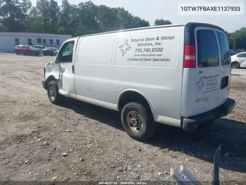 2014 GMC Savana 2500 Work Van VIN 1GTW7FBAXE1137933 фото 4
