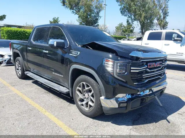 3GTPHDED0NG659547 — 2022 GMC Sierra 1500 2WD Short Box SLT, Передняя часть (Front End), фото до ремонта