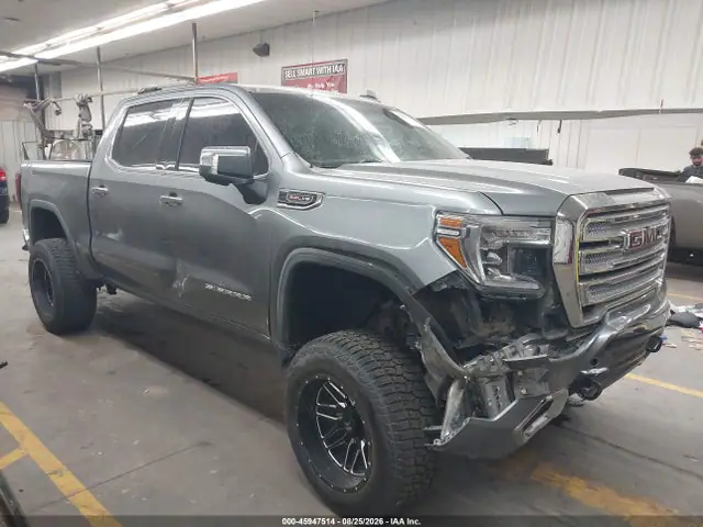 3GTU9DEL1LG175522 — 2020 GMC Sierra 1500 4WD Short Box SLT, Передняя часть (Front End), фото до ремонта