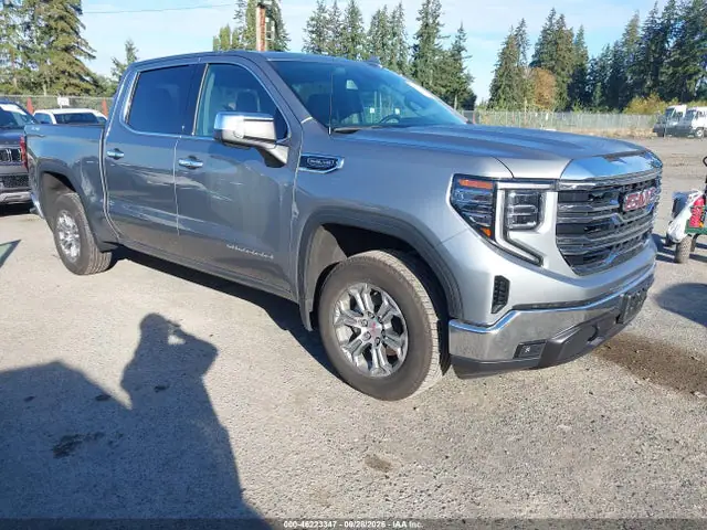 3GTUUDED8SG302627 — 2025 GMC Sierra 1500 4WD Short Box SLT, Левый бок (Left Side), фото до ремонта