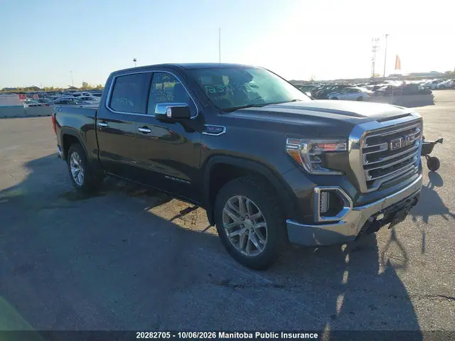1GTU9DEL5KZ273256 — 2019 GMC Sierra 1500 SLT, Левый бок (Left Side), фото до ремонта