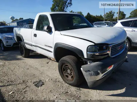 1GTHK24U02Z215074 — 2002 GMC Sierra, Передняя часть, фото до ремонта