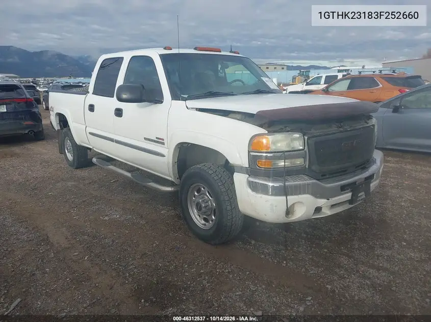 1GTHK23183F252660 — 2003 GMC Sierra, фото 2 с аукциона IAAI, Передняя часть