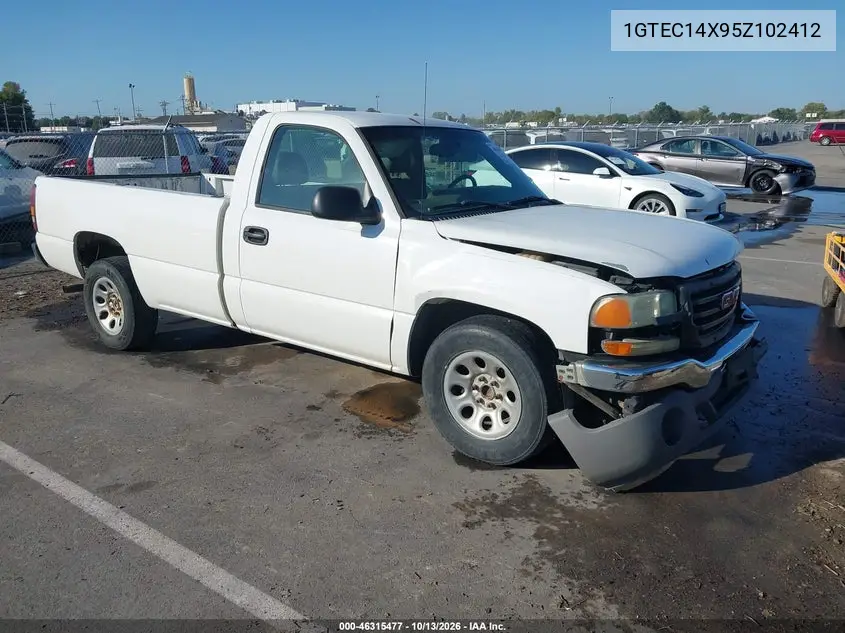 1GTEC14X95Z102412 — 2005 GMC Sierra, фото 2 с аукциона IAAI, Передняя часть