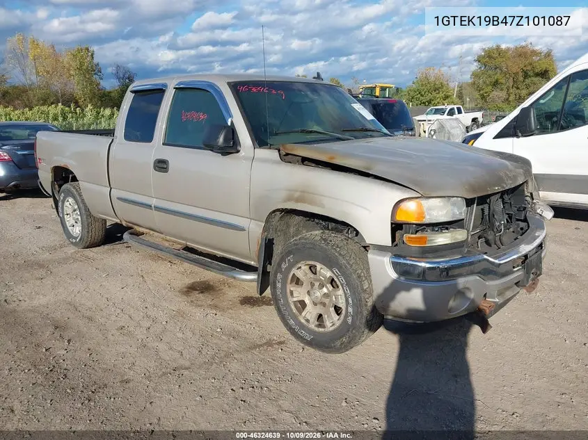 2007 GMC Sierra 1500 Classic Slt VIN 1GTEK19B47Z101087 фото 1