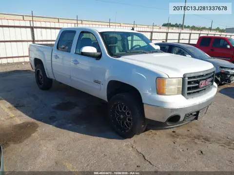 2GTEC13J281337678 — 2008 GMC Sierra, Сзади слева, фото до ремонта