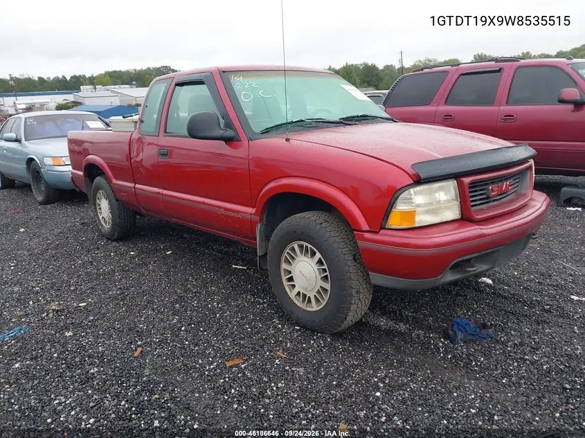 1998 GMC Sonoma Sls VIN 1GTDT19X9W8535515 фото 2