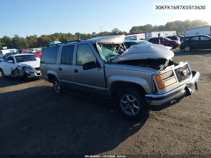 1999 GMC Suburban 1500 Slt Cmi VIN 3GKFK16R7XG513630 фото 1
