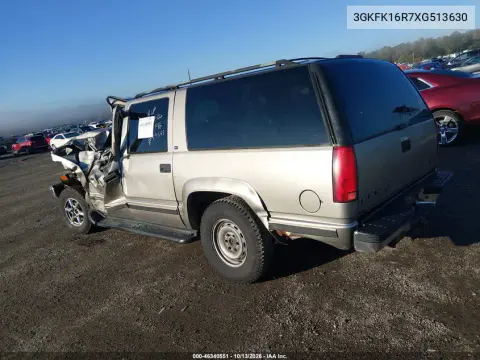 1999 GMC Suburban 1500 Slt Cmi VIN 3GKFK16R7XG513630 фото 3