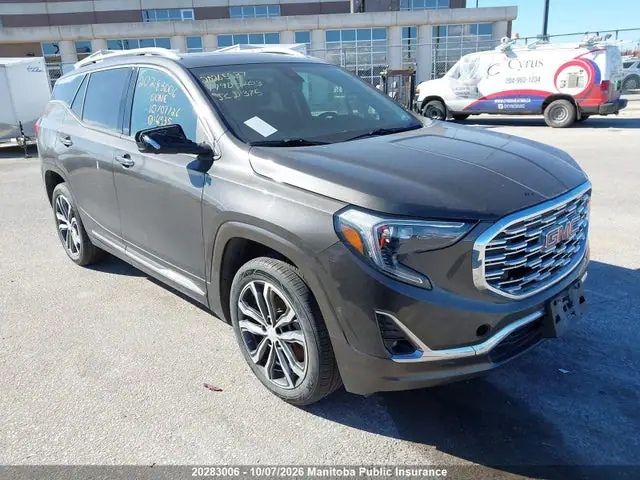 3GKALXEX8LL166935 GMC Terrain Denali 2.0T 2020 — повреждение Град, фото до ремонта