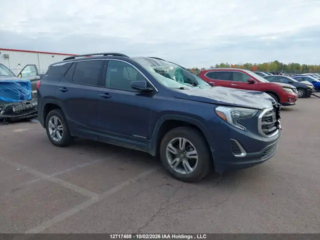 3GKALTEV3KL299799 — 2019 GMC Terrain SLE, Передняя часть (Front), фото до ремонта