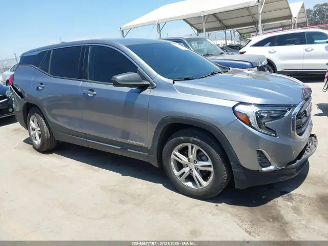 3GKALMEV5KL361502 — 2019 GMC Terrain SLE, Передняя часть (Front End), фото до ремонта